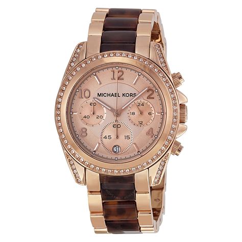 michael kors blair watch gold|Michael Kors rose gold set.